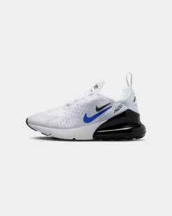 Nike Kids' Air Max 270 (GS) White/Black-Hyper Royal-Summit White