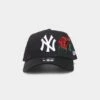 New Era Kids' New York Yankees 'Rose Emblem' 9FORTY A-Frame Snapback Black/Rose 1 New Era Kids' New York Yankees 'Rose Emblem' 9FORTY A-Frame Snapback Black/Rose -Fashion Clothing Store 196172746362 default 0010