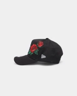New Era Kids' New York Yankees 'Rose Emblem' 9FORTY A-Frame Snapback Black/Rose -Fashion Clothing Store 196172746362 default 0040