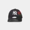 New Era Women's New York Yankees 'Rose Emblem' 9FORTY A-Frame Snapback Black/Rose