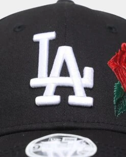 New Era Women's Los Angeles Dodgers 'Rose Emblem' 9FORTY Casual Strapback Black/Rose 12 New Era Women's Los Angeles Dodgers 'Rose Emblem' 9FORTY Casual Strapback Black/Rose -Fashion Clothing Store 196172746454 default 0050