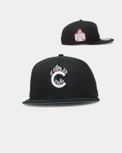New Era Chicago Cubs "Team Flame" 59FIFTY Fitted Black