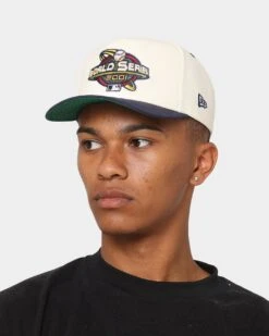 New Era Arizona Diamondbacks 'Off White World Series' Old Golfer Snapback Off White/White -Fashion Clothing Store 196174173258 mens 0100