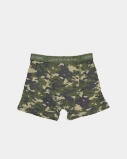 Calvin Klein Kids' Camo Stripe 4 Pack Boxer Brief Multi-Coloured -Fashion Clothing Store 196258235056 default 0020