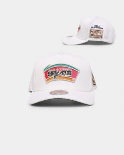 Mitchell & Ness San Antonio Spurs 'Hardwood Classics Patch' Classic Red Snapback Cream