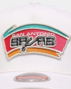 Mitchell & Ness San Antonio Spurs 'Hardwood Classics Patch' Classic Red Snapback Cream -Fashion Clothing Store 196294228968 default 0050