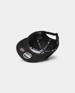 New Era Women's New York Yankees 'Black Cord' 9FORTY A-Frame Casual Strapback Black/White -Fashion Clothing Store 196313859173 default 0060