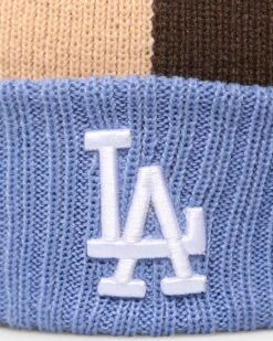 New Era Los Angeles Dodgers Knit Thin Pom Beanie Copen Blue -Fashion Clothing Store 196313859494 default 0050