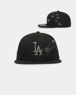 New Era Los Angeles Dodgers 'Spider Crown' 59FIFTY Fitted Black