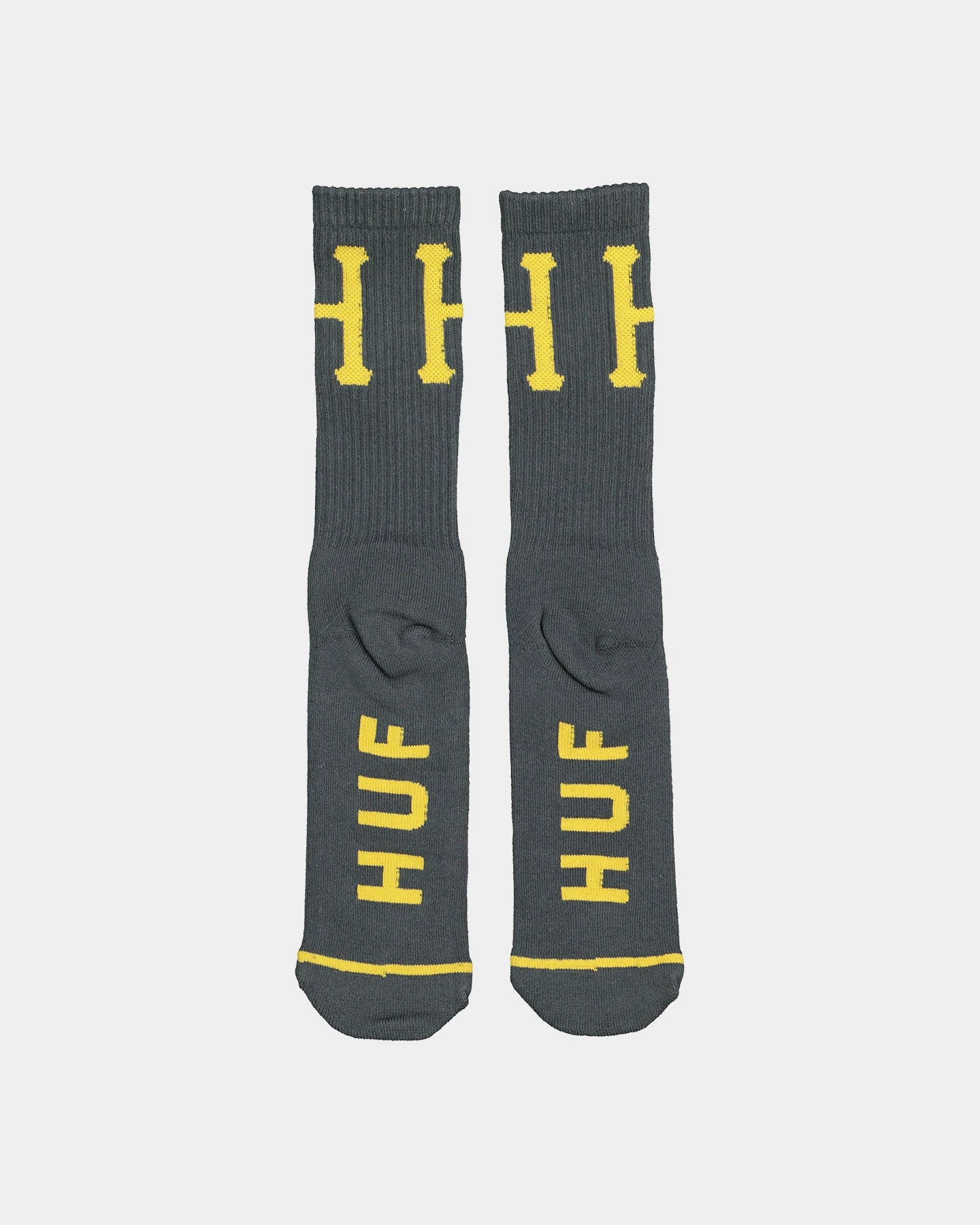 HUF Classic H Crew Socks Gunmetal 4 HUF Classic H Crew Socks Gunmetal - Image 2