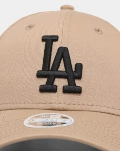 New Era Women's Los Angeles Dodgers 'Camel Ivory' 9FORTY Strapback Camel/Black -Fashion Clothing Store 196499494359 default 0050