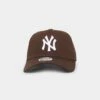 New Era Women's New York Yankees 9FORTY A-Frame Strapback Walnut -Fashion Clothing Store 196499494380 default 0010