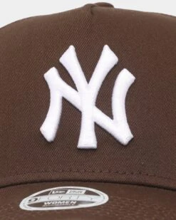 New Era Women's New York Yankees 9FORTY A-Frame Strapback Walnut 12 New Era Women's New York Yankees 9FORTY A-Frame Strapback Walnut -Fashion Clothing Store 196499494380 default 0050