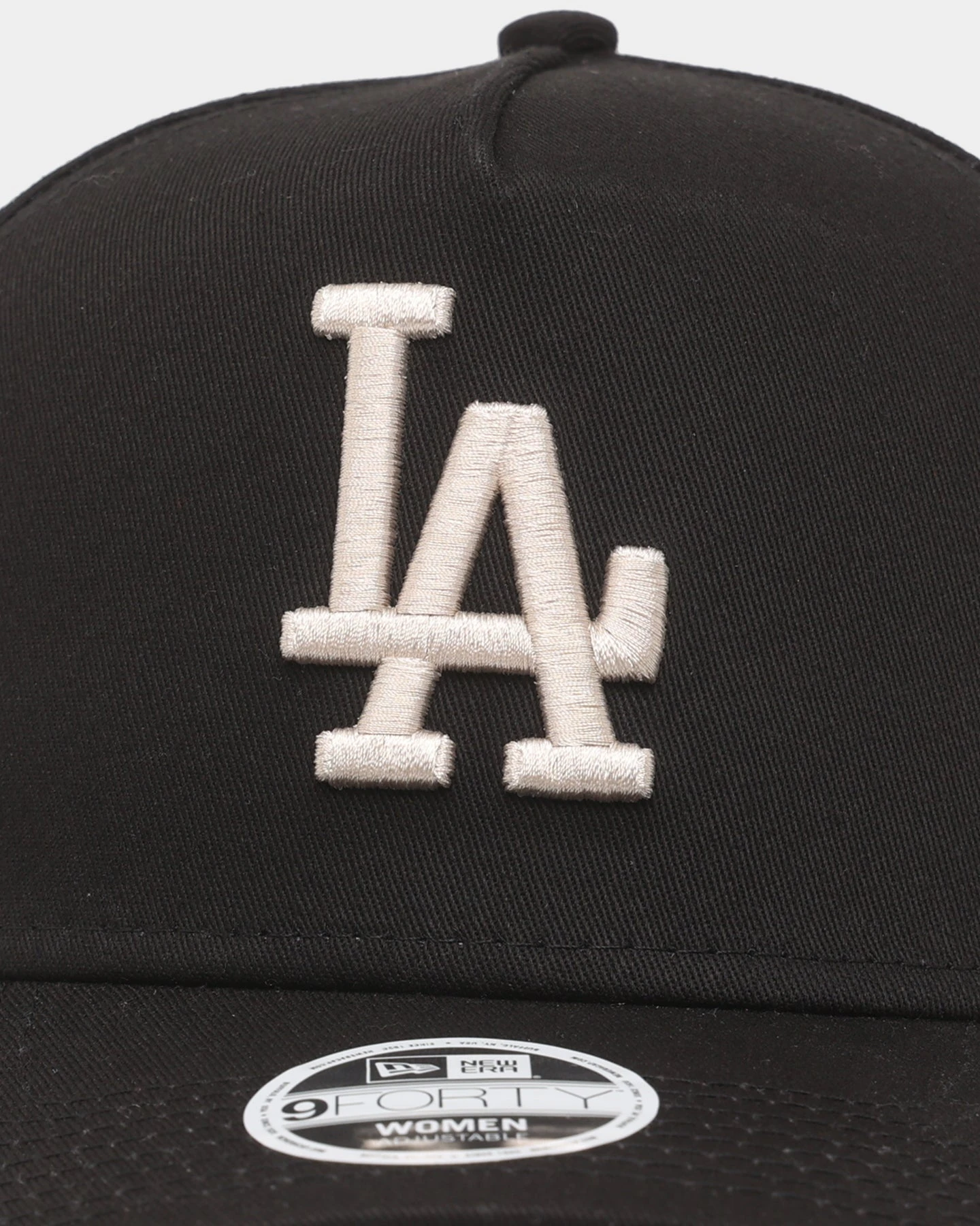 New Era Women's Los Angeles Dodgers 'Black Stone' 9FORTY A-Frame Strapback Black/Stone 7 New Era Women's Los Angeles Dodgers 'Black Stone' 9FORTY A-Frame Strapback Black/Stone - Image 5