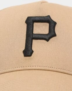 '47 BRAND 47 Brand Pittsburg Pirates 'Khaki Stadium' Sure Shot 47 MVP DT Snapback Khaki/Black -Fashion Clothing Store 196505308212 default 0050