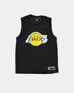 NBA Kids' Los Angeles Lakers Evan Mesh Tank Singlet Black -Fashion Clothing Store 196867401002 default 0080