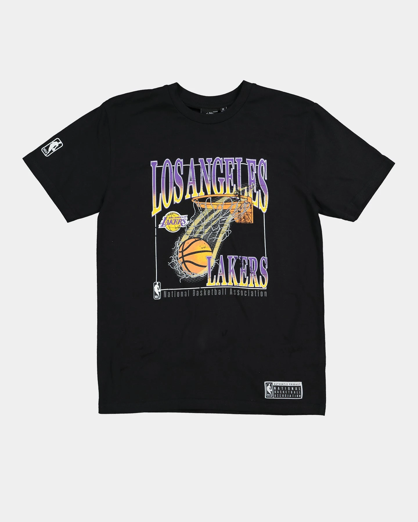 NBA Kids' Los Angeles Lakers Retro Vintage T-Shirt Black 5 NBA Kids' Los Angeles Lakers Retro Vintage T-Shirt Black - Image 3
