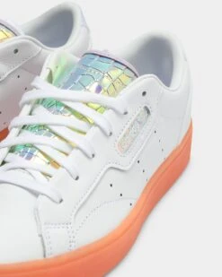 Adidas Women's Sleek White/Silver/Co 15 Adidas Women's Sleek White/Silver/Co -Fashion Clothing Store 4060517880201 womens 0025