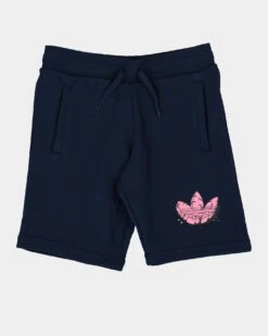 Adidas Kid's Dino Graphic Shorts Navy/Pink -Fashion Clothing Store 4064054284898 default 0080