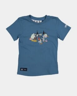 Adidas X Disney Mickey And Friends T-Shirt Atlantic Blue