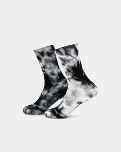 ENES Common Socks Black Tie Dye