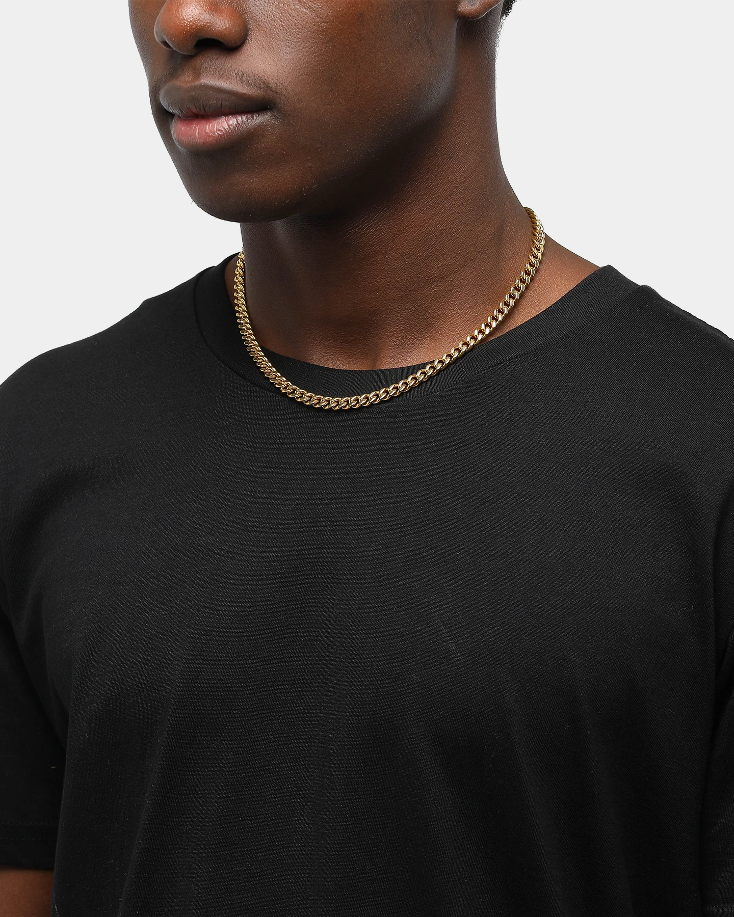 Saint Morta Women's 6MM Cuban Link Chain Gold 3 Saint Morta Women's 6MM Cuban Link Chain Gold