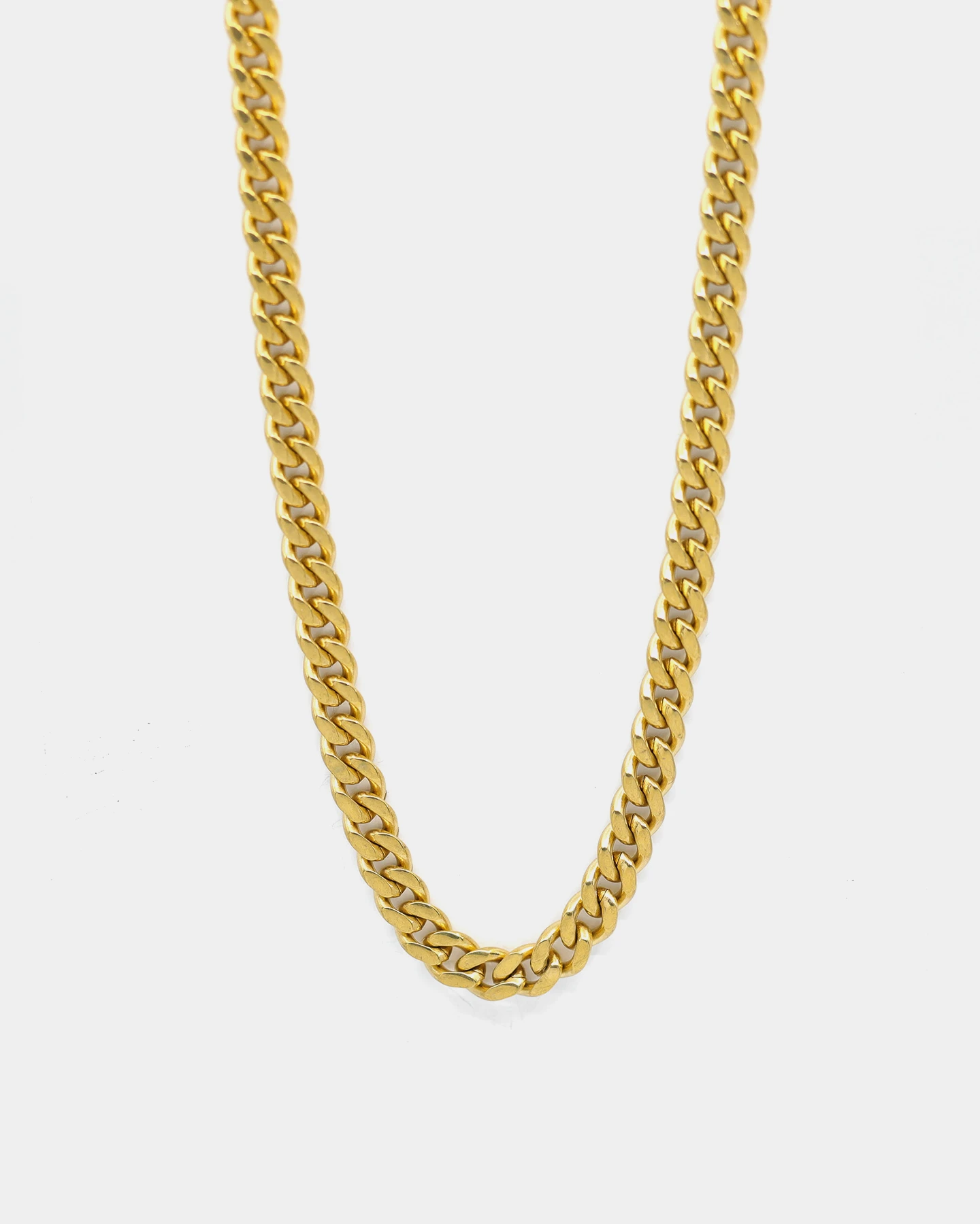 Saint Morta Women's 6MM Cuban Link Chain Gold 4 Saint Morta Women's 6MM Cuban Link Chain Gold - Image 2