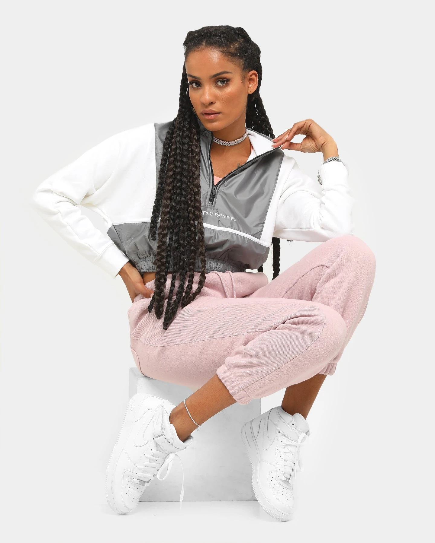 Raising Hell Women's 9" Micro Tennis Anklet White Gold 4 Raising Hell Women's 9" Micro Tennis Anklet White Gold - Image 2