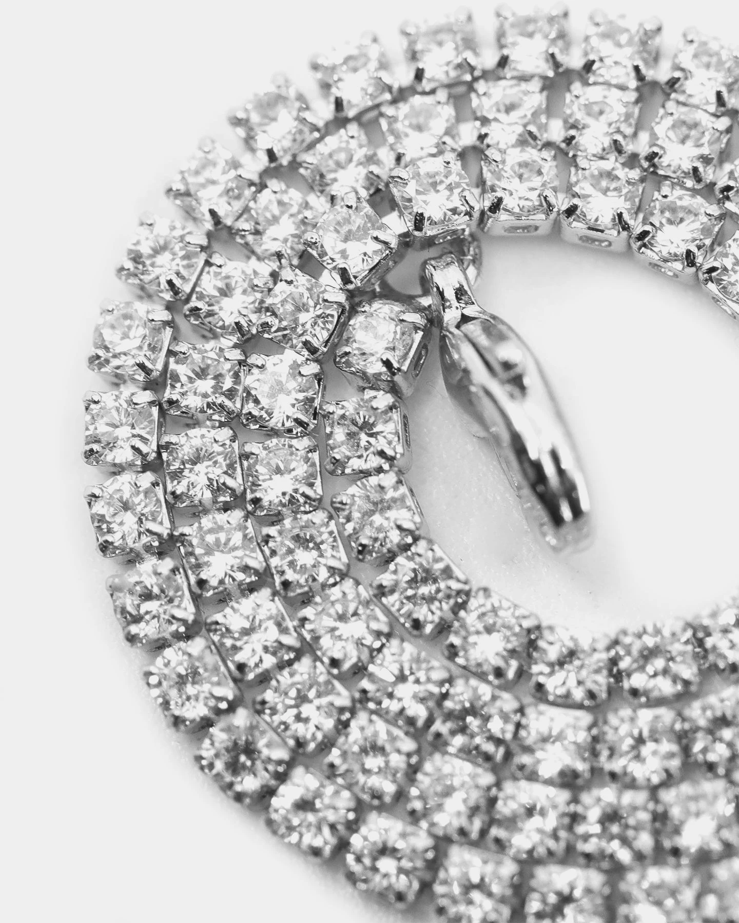 Raising Hell Women's 9" Micro Tennis Anklet White Gold 7 Raising Hell Women's 9" Micro Tennis Anklet White Gold - Image 5