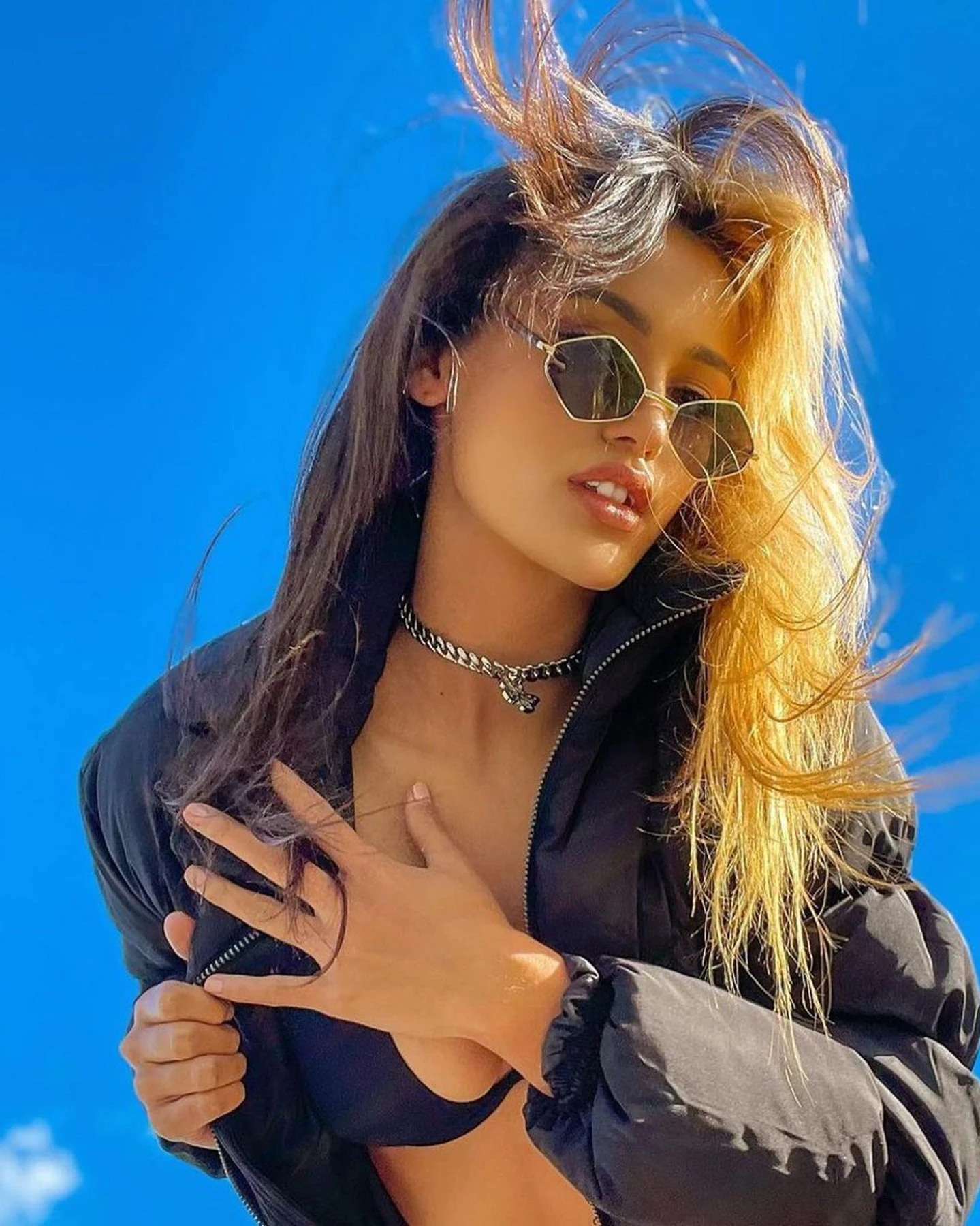 Raising Hell Women's 14" Cuban Butterfly Choker White Gold 3 Raising Hell Women's 14" Cuban Butterfly Choker White Gold