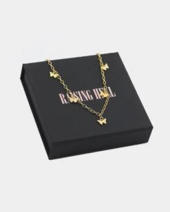 Raising Hell Women's Butterfly Charm Anklet Gold 11 Raising Hell Women's Butterfly Charm Anklet Gold -Fashion Clothing Store 4454569551514 default 00030