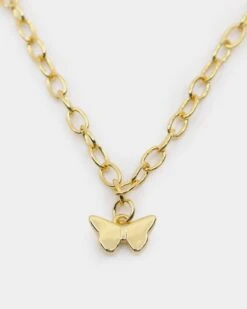 Raising Hell Women's Butterfly Charm Anklet Gold 13 Raising Hell Women's Butterfly Charm Anklet Gold -Fashion Clothing Store 4454569551514 default 00050
