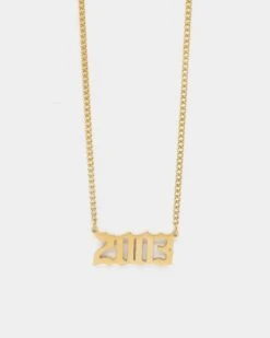 Raising Hell Women's '03 Year Necklace Gold