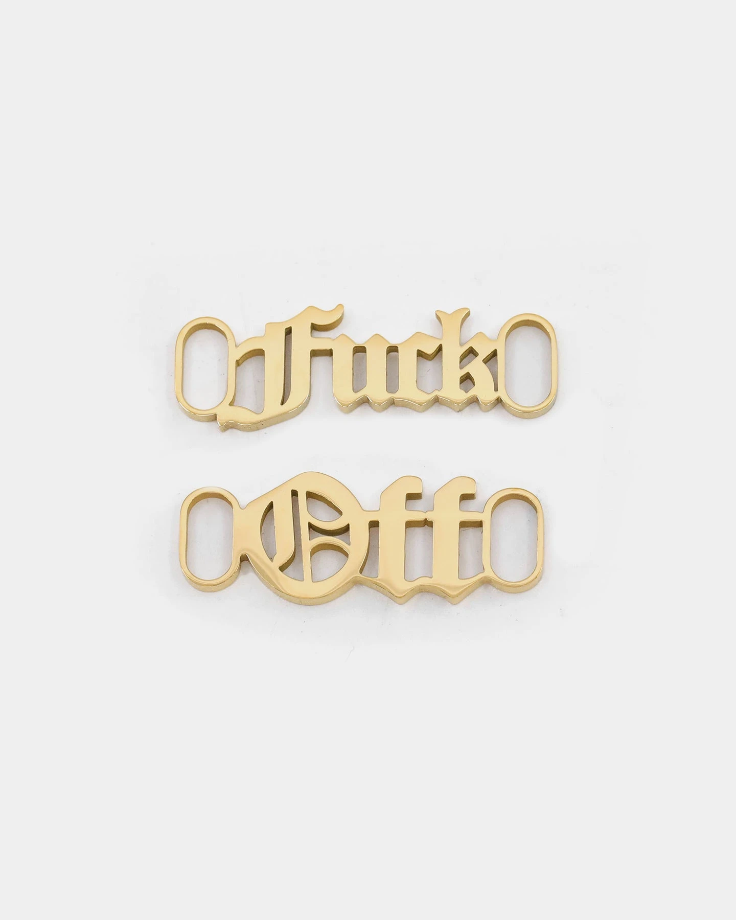 Raising Hell Women's F*ck Off Shoe Charm Gold 5 Raising Hell Women's F*ck Off Shoe Charm Gold - Image 3
