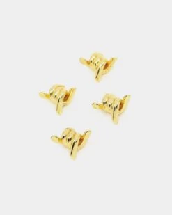 Raising Hell Women's Barbed Wire Shoe Charm 4 Pack Set Gold 19 Raising Hell Women's Barbed Wire Shoe Charm 4 Pack Set Gold -Fashion Clothing Store 4454569973736 default 00030