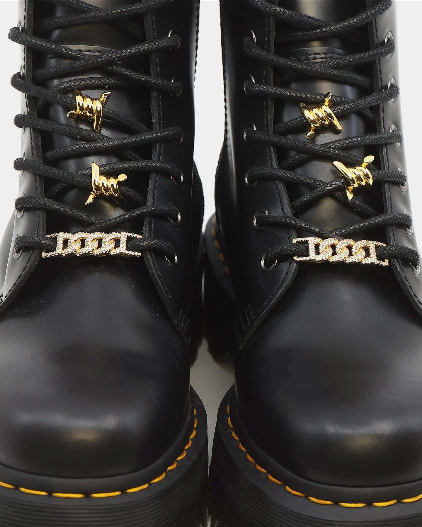 Raising Hell Women's Barbed Wire Shoe Charm 4 Pack Set Gold 7 Raising Hell Women's Barbed Wire Shoe Charm 4 Pack Set Gold - Image 5