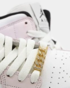 Raising Hell Women's Iced Cuban Shoe Charm Gold -Fashion Clothing Store 4454569973781 default 00100