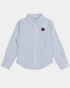 Lil Homme Kid's Mono Oxford Button Up Shirt White/Light Blue 8 Lil Homme Kid's Mono Oxford Button Up Shirt White/Light Blue -Fashion Clothing Store 4454570022096 default 00080