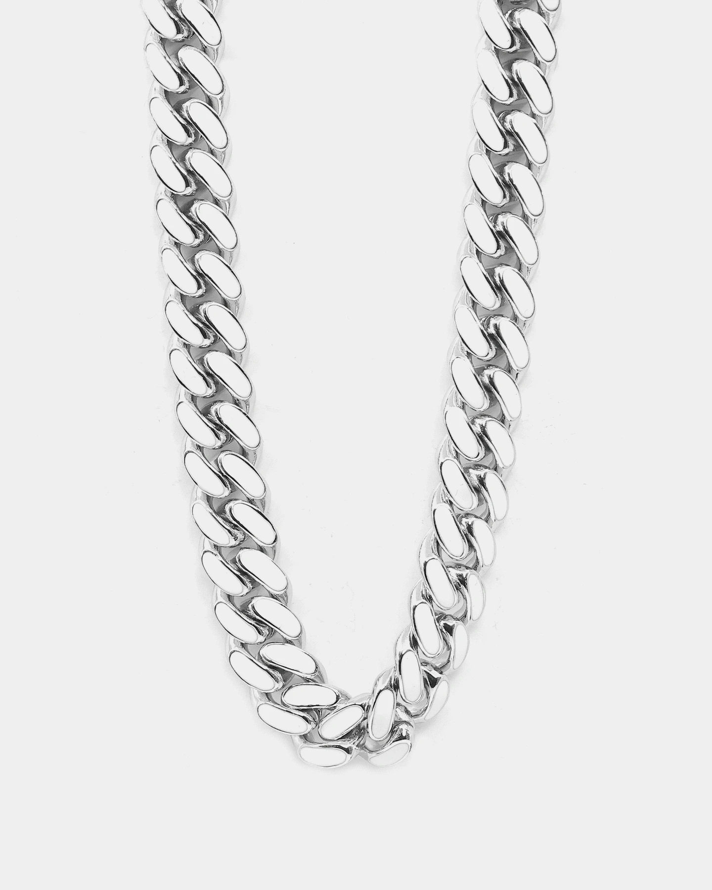 EN ES Glowed Up Miami 18" Choker Silver/Green 3 EN ES Glowed Up Miami 18" Choker Silver/Green