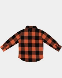 EN ES KIDS Kids' Mini Flannel Shirt Orange -Fashion Clothing Store 4454570413962 default 0090