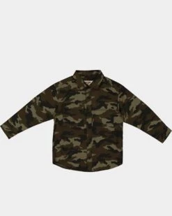 EN ES KIDS Kids' Safari Long Sleeve Button Up Shirt Camo -Fashion Clothing Store 4454570608290 default 0080