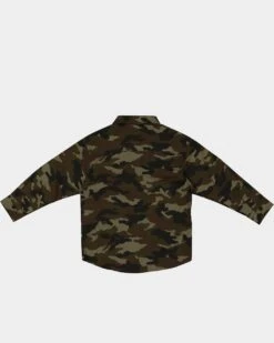EN ES KIDS Kids' Safari Long Sleeve Button Up Shirt Camo -Fashion Clothing Store 4454570608290 default 0090