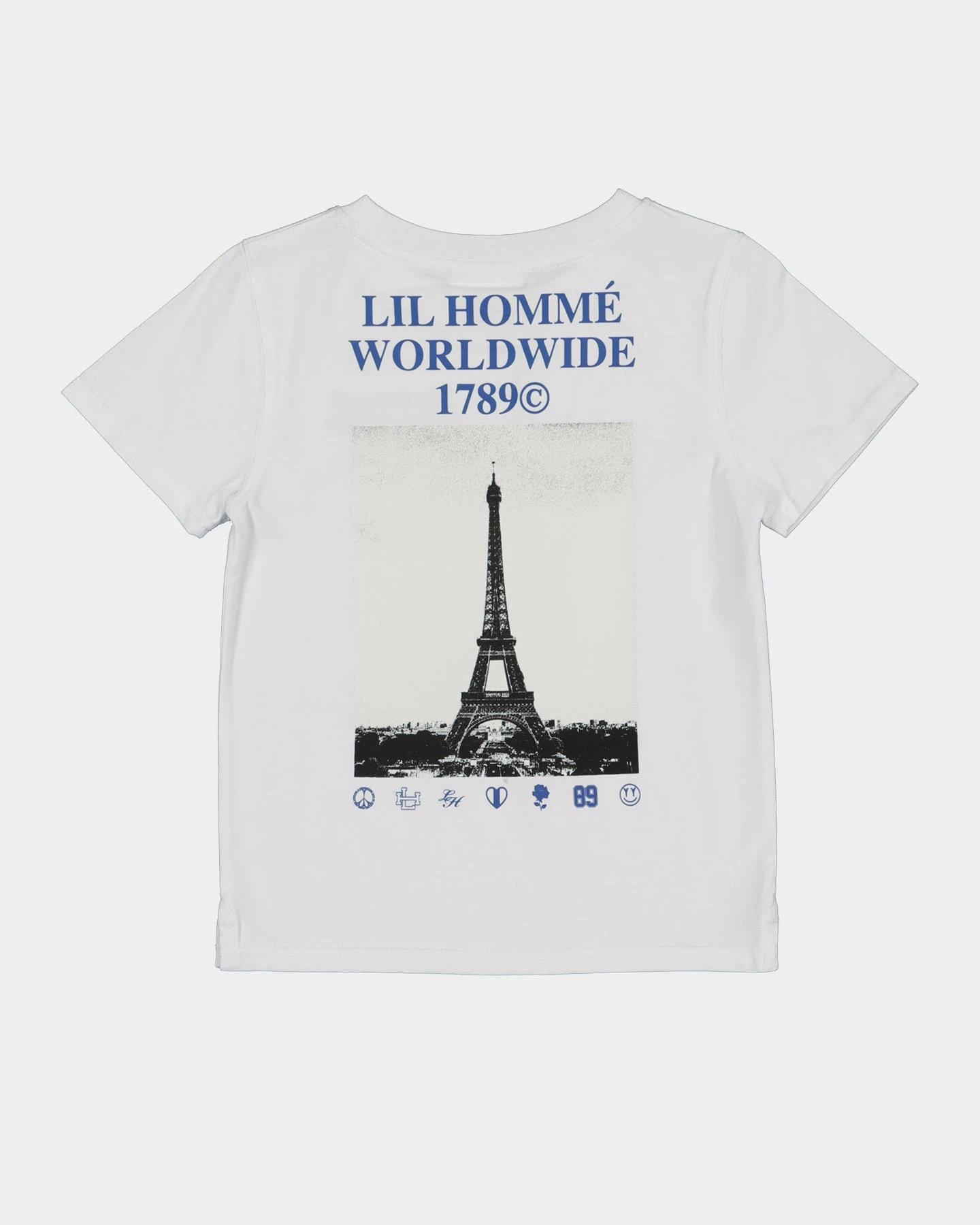 Lil Homme Kids' Worldwide T-Shirt Set White/Blue 11 Lil Homme Kids' Worldwide T-Shirt Set White/Blue - Image 9