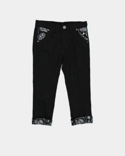 Lil Homme Kids' Bandana Ultra Chino Pants Black -Fashion Clothing Store 4454570758605 default 0080
