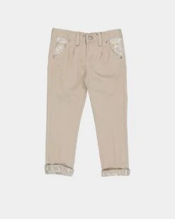 Lil Homme Kids' Bandana Ultra Chino Pants Stone 8 Lil Homme Kids' Bandana Ultra Chino Pants Stone -Fashion Clothing Store 4454570758643 default 0080