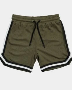 EN ES Kid's Mini Basketball Shorts Army Green 12 EN ES Kid's Mini Basketball Shorts Army Green -Fashion Clothing Store 4454570864535 default 0080