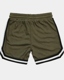 EN ES Kid's Mini Basketball Shorts Army Green 13 EN ES Kid's Mini Basketball Shorts Army Green -Fashion Clothing Store 4454570864535 default 0090