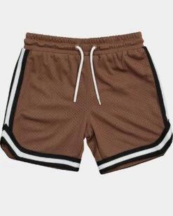 EN ES Kid's Mini Basketball Shorts Brown -Fashion Clothing Store 4454570864634 default 0080
