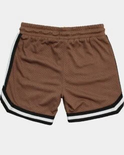 EN ES Kid's Mini Basketball Shorts Brown -Fashion Clothing Store 4454570864634 default 0090