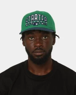 Starter International Sports Natural Snapback Green/Navy -Fashion Clothing Store 4454571367684 mens 0100